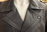 NEW UNIK SELECT UNISEX SIZE 46 LEATHER JACKET ZIP OUT LINER