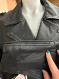 NEW UNIK SELECT UNISEX SIZE 46 LEATHER JACKET ZIP OUT LINER