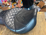 Diamond Stitch Harley Touring Seat Dyna 2006^ Superglide Wide Glide Street Bob