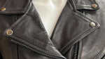 NEW UNIK LEATHER APPARELS LADIES SIZE LARGE ZIP OUT LINER SHORT JACKET