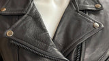 NEW UNIK LEATHER APPARELS LADIES SIZE LARGE ZIP OUT LINER SHORT JACKET