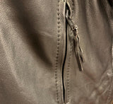 NEW UNIK LEATHER APPARELS LADIES SIZE LARGE ZIP OUT LINER SHORT JACKET