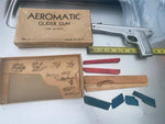 Vtg Steel Jakel Aeromatic Glider Gun Wood Airplane toy Original Box Detroit