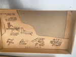 Vtg Steel Jakel Aeromatic Glider Gun Wood Airplane toy Original Box Detroit