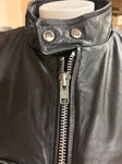 MIDTOWN LEATHERS NYC LEATHER JACKET UNISEX SIZE 42 ZIP OUT LINING MOTORCYCLE