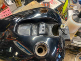 Vivid Black Gas TAnk Harley FXR Dash Model Low rider Superglide 1982-1994 Custom