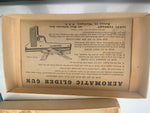 Vtg Steel Jakel Aeromatic Glider Gun Wood Airplane toy Original Box Detroit