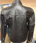 MIDTOWN LEATHERS NYC LEATHER JACKET UNISEX SIZE 42 ZIP OUT LINING MOTORCYCLE