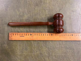 Vintage Solid Wooden Gavel Hammer Political Collectable Auctioneer