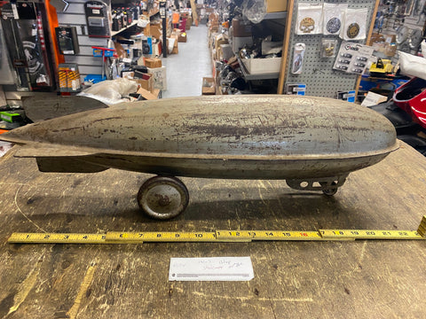 1920's Vtg Blimp Steelcraft Marx Structo Graf Zeppelin Pull Tin Toy Antique Coll