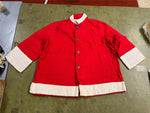 Santa Suit Flannel e/ Hat & Beard Christmas 1961 Perr Brothers Costume