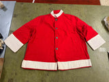 Santa Suit Flannel e/ Hat & Beard Christmas 1961 Perr Brothers Costume