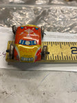 Vtg Japan Tin Toy Metal Wheels Police Car Pressed Steel Mini Collectible!