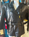 NEW UNIK PREMIUM LADIES SZ LARGE MOTORCYCLE JACKET BUTTON OUT LINING