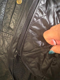 NEW UNIK LIGHTWEIGHT PREMIUM LADIES LEATHER MOTORCYCLE JACKET SZ 44 VENTED