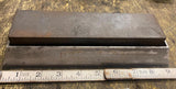Vtg Hard Knife Honing Oil Sharpening Stone w/Cast Aluminum Holder 8"