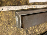 Vtg Hard Knife Honing Oil Sharpening Stone w/Cast Aluminum Holder 8"