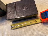 Vtg General Electric 30 amp volt Meter Bakelite Ammeter Leather Case Electronics