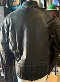 NEW UNIK LIGHTWEIGHT PREMIUM LADIES LEATHER MOTORCYCLE JACKET SZ 44 VENTED