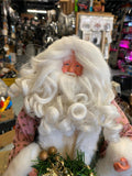 Vtg Santa Father Christmas Doll Display 17" Robes Fancy!