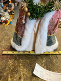 Vtg Santa Father Christmas Doll Display 17" Robes Fancy!