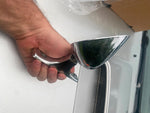 Vtg Datsun Racing Mirrors Roberk chrome Rear View Auto Truck Sportscar chrome