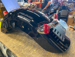 New T/o Rear Fender Vivid Black Harley Street Road Glide FLHX FLTR 2009^ OEM