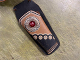 Vintage 1960s Made In USA Shooting Toy Leather Dual Holster Kilgor Hubley