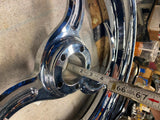3 Blade Chrome Mag Wheel 3.5x18 Harley Softail Dyna Touring FXR Chopper Front Re