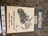 1956 Antique Motorcycle AMA RACES Advertising Souvinir Book Harley Indian Excels