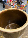 Vtg Crock Pot 1/2 Gallon 19th century Glazed Butter Unmarked Antique Pottery