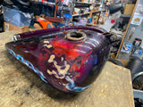 Indian Chief Gas TAnks Dual Cap Custom Chopper Harley Softail Rigid Vtg Motorcyc
