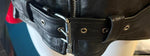 NEW UNIK LEATHER APPAREL LADIES SIZE 16 LEATHER MOTORCYCLE JACKET BELTED WAIST