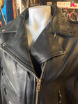 NEW UNIK LEATHER APPAREL LADIES SIZE 16 LEATHER MOTORCYCLE JACKET BELTED WAIST