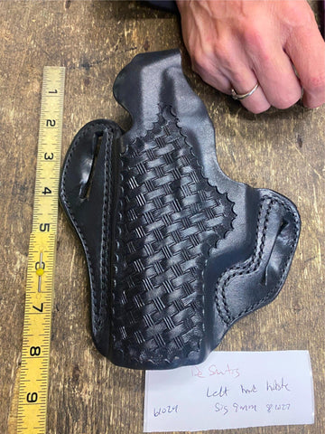 DeSantis Gunhide 001 C9 Thumb Break Scabbard Belt Holster left Hand 9mm Pistol