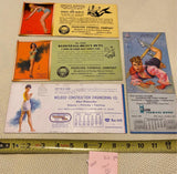 Vtg Advertising KLEENZALL Peerless Hot Girl Ink Pad Pin up Pad 40's Art Poster s