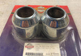 Chrome Long Front Fork Boot covers Harley Softail Wide Glide 41mm Slider FXST