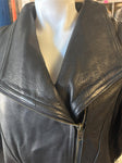 NEW REAL LEATHER MILWAUKEE WI LADIES SIZE LARGE LEATHER MOTORCYCLE JACKET