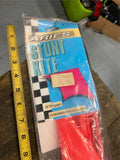 Vtg Aries Stunt Kite 55” Wingspan by Go Fly A Kite Orange Holiday Fall Toy Beach