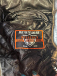 NEW INTERSTATE LEATHER LADIES SIZE LARGE LEATHER MOTORCYCLE JACKET ZIP OUT LINER