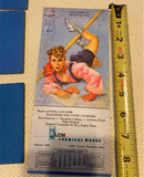 Vtg Advertising Klem Chemical Hot Girl Ink Pad Pin up Pad 30's Art Poster #4