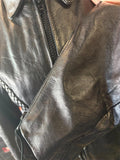 NEW INTERSTATE LEATHER LADIES SIZE LARGE LEATHER MOTORCYCLE JACKET ZIP OUT LINER