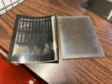 VTG Antique Early 1900s Glass Photo Negative Slide Photo Dog In Front Of Fence