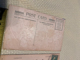 Antique Postcards Vtg Christmas Collectible 1920's unused Postmarked 1921 Holida
