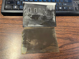 VTG Antique Early 1900s Glass Photo Negative Slide Photo Farmhouse Cows