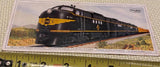 Vtg collectible display card Erie Railroad 5400 HP Diesel Freight General motors