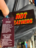 NEW HOT LEATHERS LADIES SIZE EXTRA LARGE LEATHER MOTORCYCLE JACKET LIGHTWEIGHT