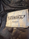 NEW UNIK PREMIUM LADIES SIZE EXTRA LARGE LEATHER MOTORCYCLE JACKET ZIPOUT LINER
