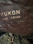 YUKON JACK LADIES SIZE XL LEATHER MOTORCYCLE JACKET VENTED ZIPOUT LINING