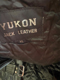 YUKON JACK LADIES SIZE XL LEATHER MOTORCYCLE JACKET VENTED ZIPOUT LINING
